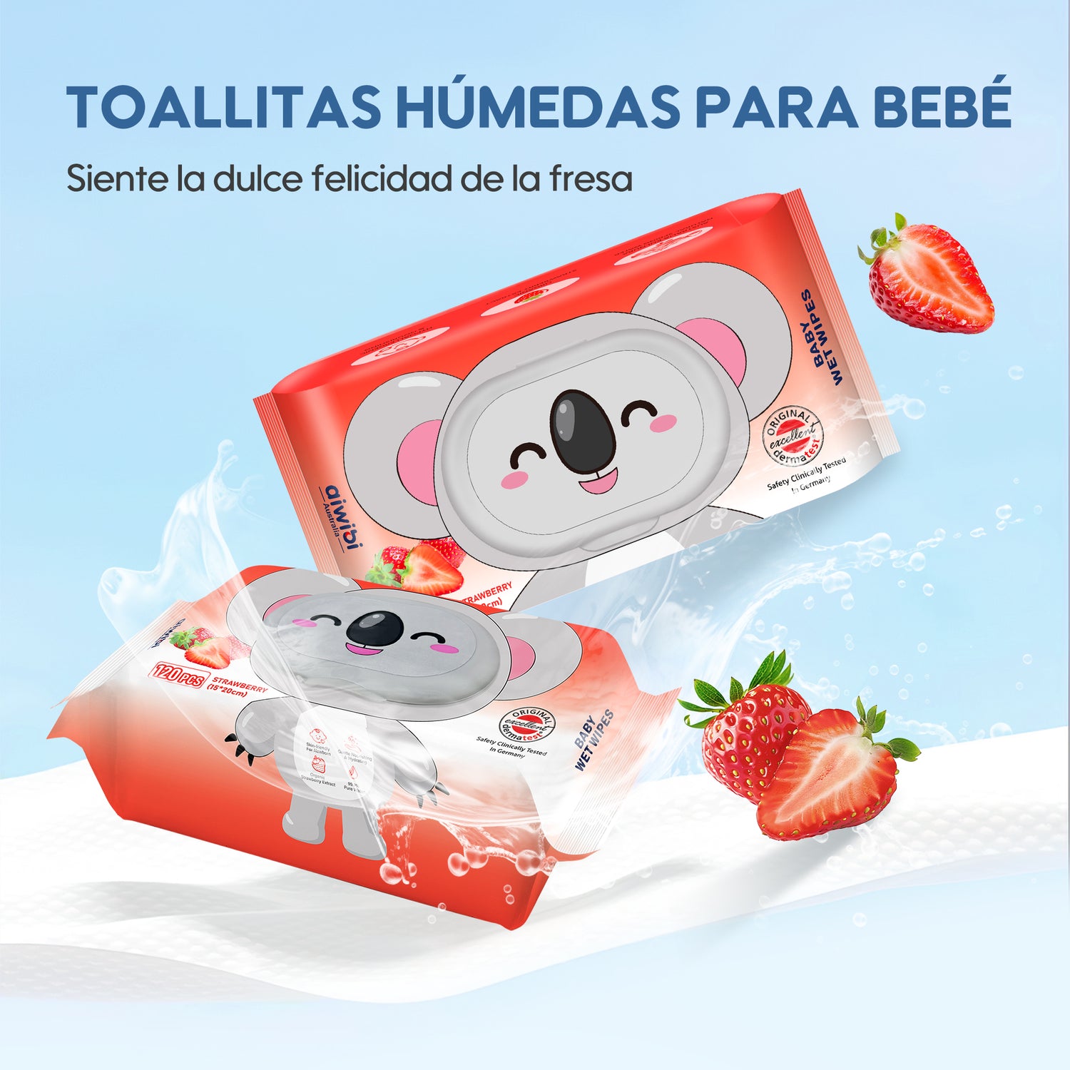 Toallitas de Cuidado Sereno Aroma Serie - Fresa