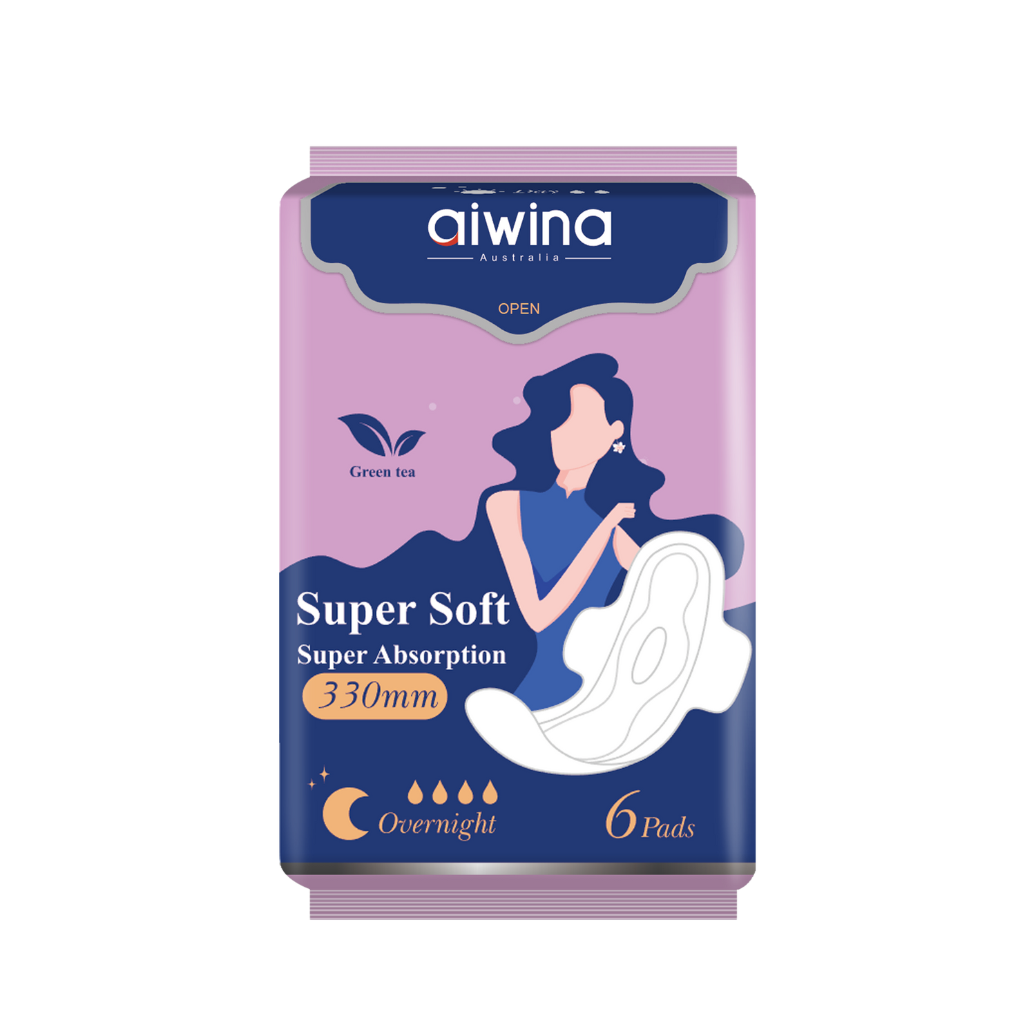 Toalla sanitaria súper suave y cómoda 330 mm