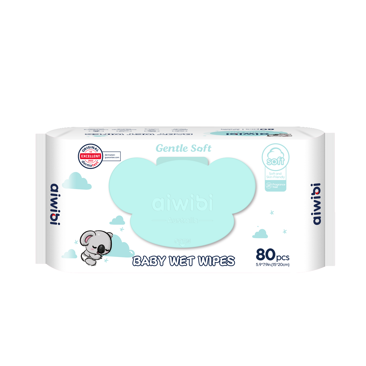 Toallitas Húmedas para Bebé 80 Unidades (Sin Fragancia)