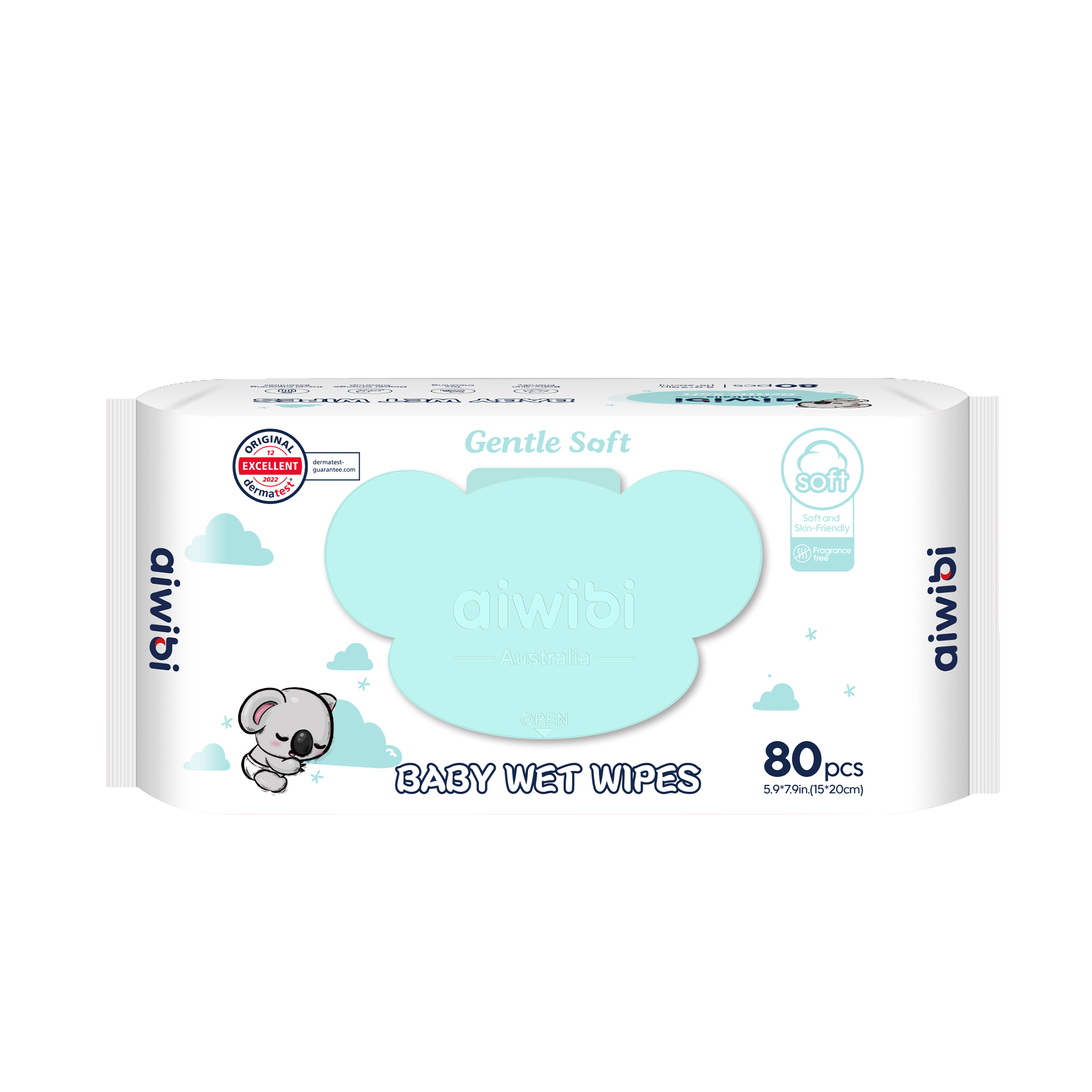 Toallitas Húmedas para Bebé 80 Unidades (Sin Fragancia)